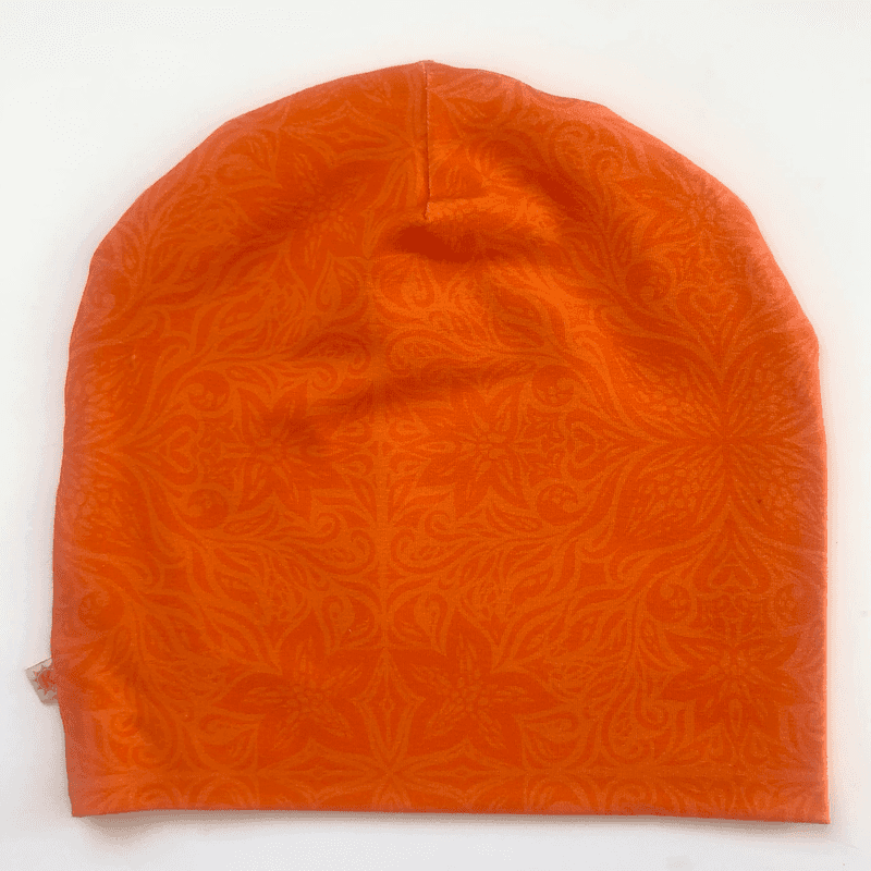 Mössan Toniton orange, fotograferad ovanifrån